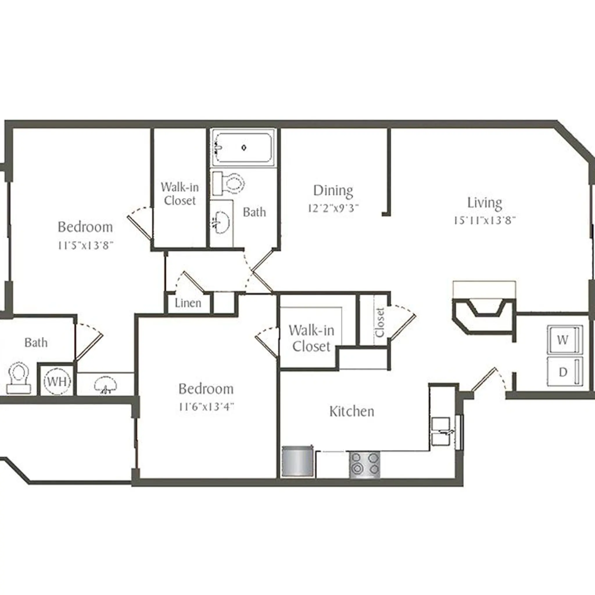 Unit M112 Traditional Two Bedroom C1 Stoneridge
